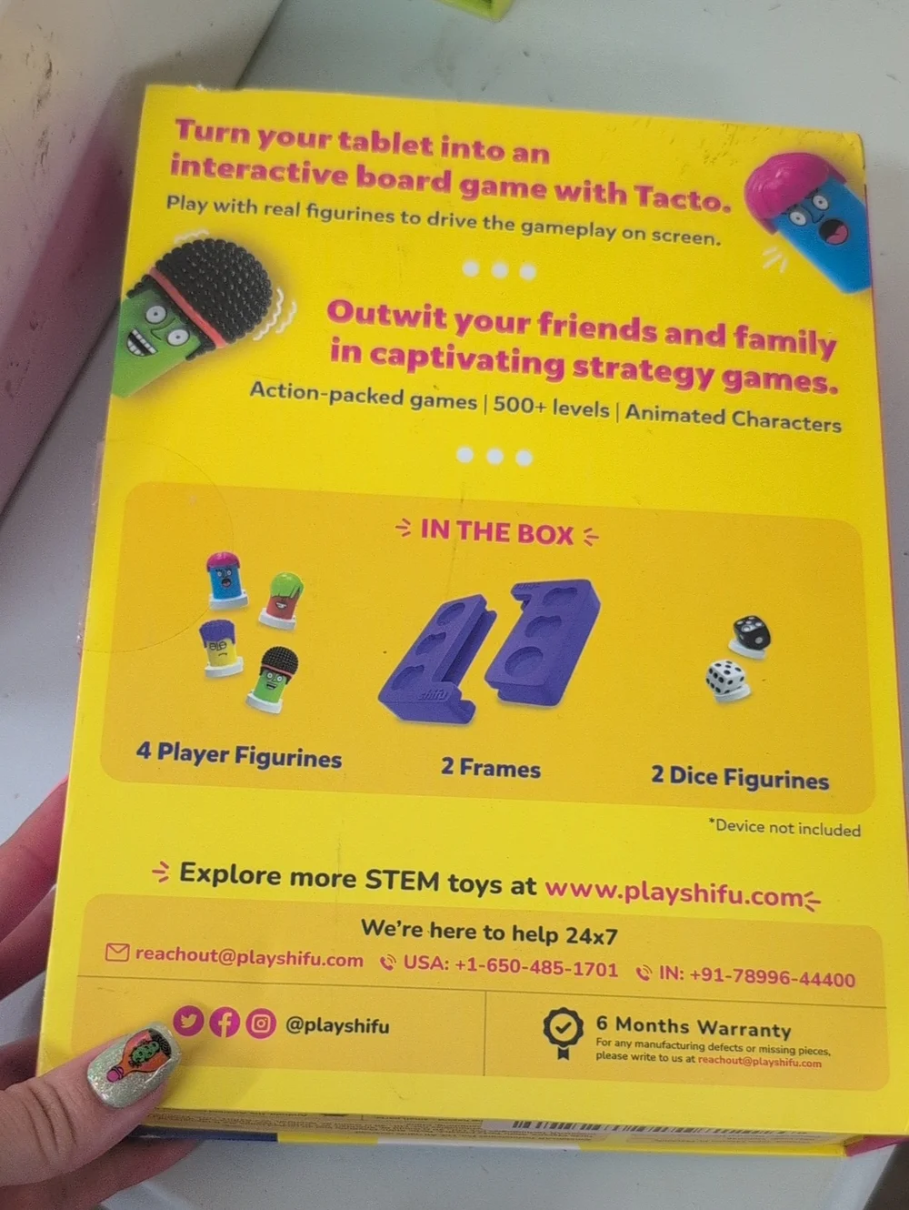 Shi by JOURNEYS Tacto Classics Interactive Board Game Accessory - Pink & Purple